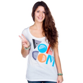 Strybal Scoop Tee SS Women blue XS